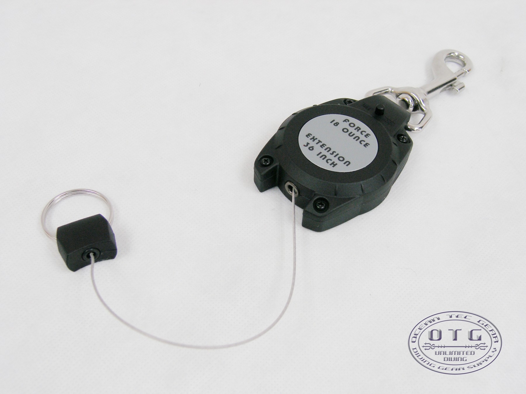 #OG-109 Extend up to 36 inch. OTG Scuba Diving Deluxe Retractor with Lock 