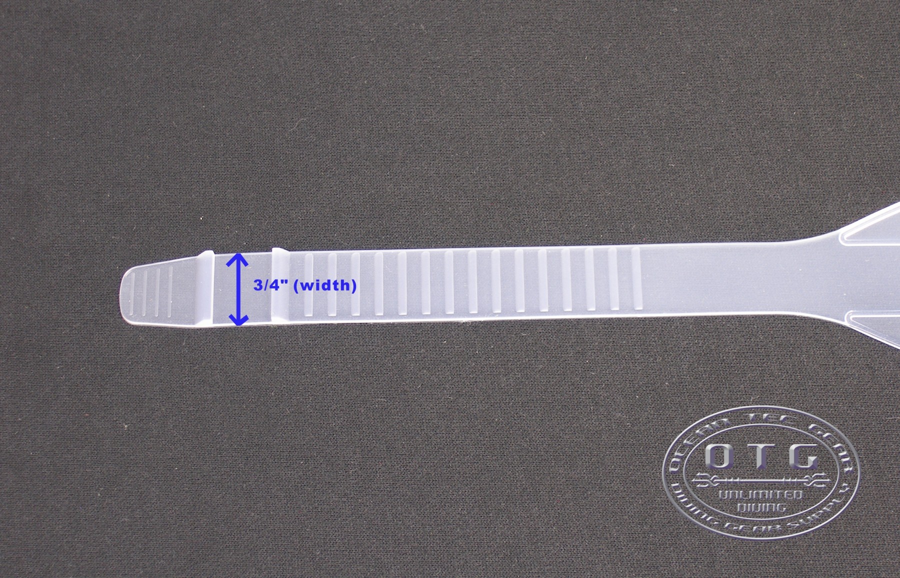 Silicone Mask Strap 3/4 Clear