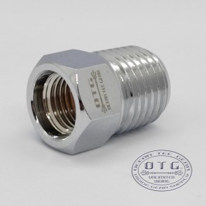 OTG Scuba Diving Female 3/8"-24 to Male 1/4" NPT Adapter #OG-214