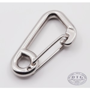 OTG Scuba Diving 316 Stainless Steel (80mm) Spring Hook Carabiner #OG-224