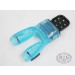 OTG Scuba Diving Moldable Mouthpiece (Transparent Blue) with Tie Wrap #OG-105TB